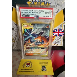 PSA 10 - Reshiram y Charizard Unbroken Bonds Inglés