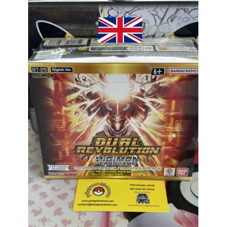 Game Dual Revolution BT-25 Booster Display (24 Packs) - en inglés